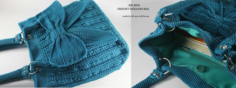 Big Bow Crochet bag