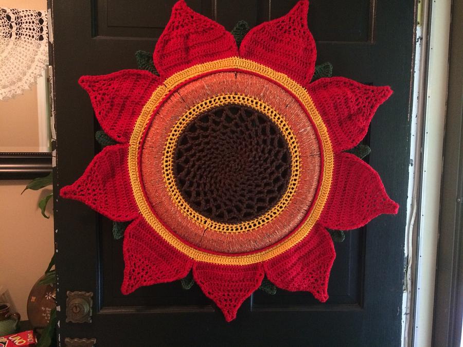 Red Sunflower Wreath