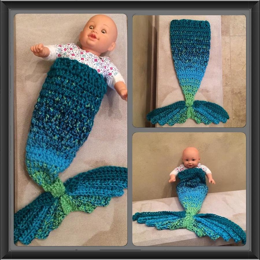 Mermaid Tail Cocoon/Blanket