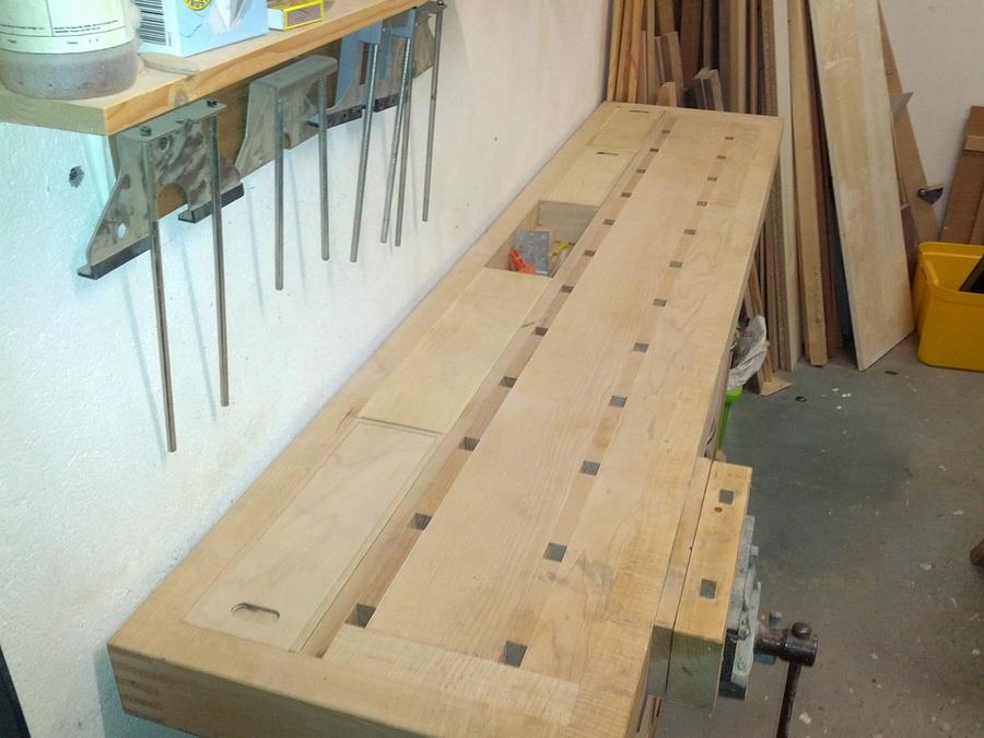 Bench for a one car garage workshop...