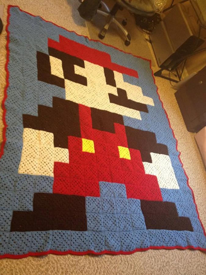 Mario Granny Square Afghan