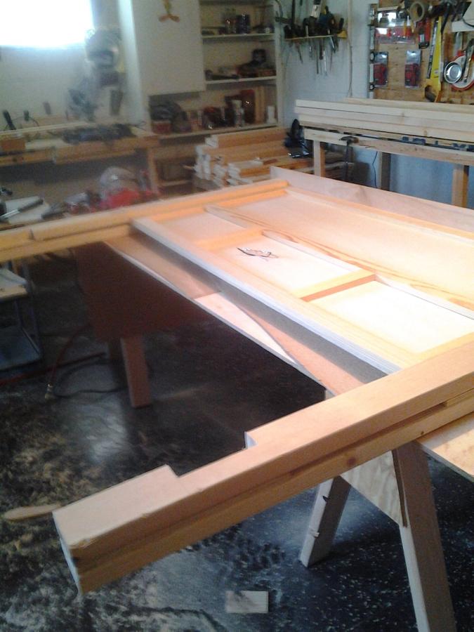 making a western bed in progress