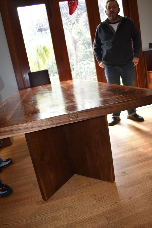 walnut dining table