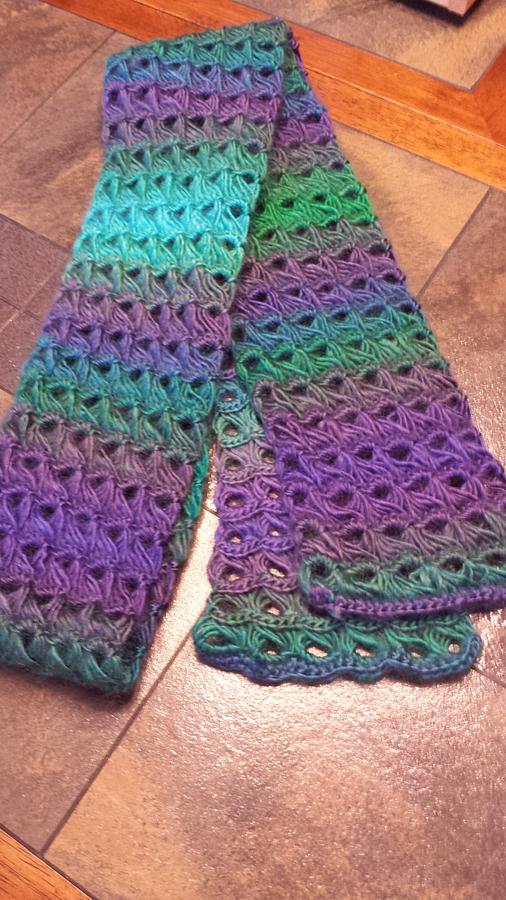 Broomstick lace Scarf