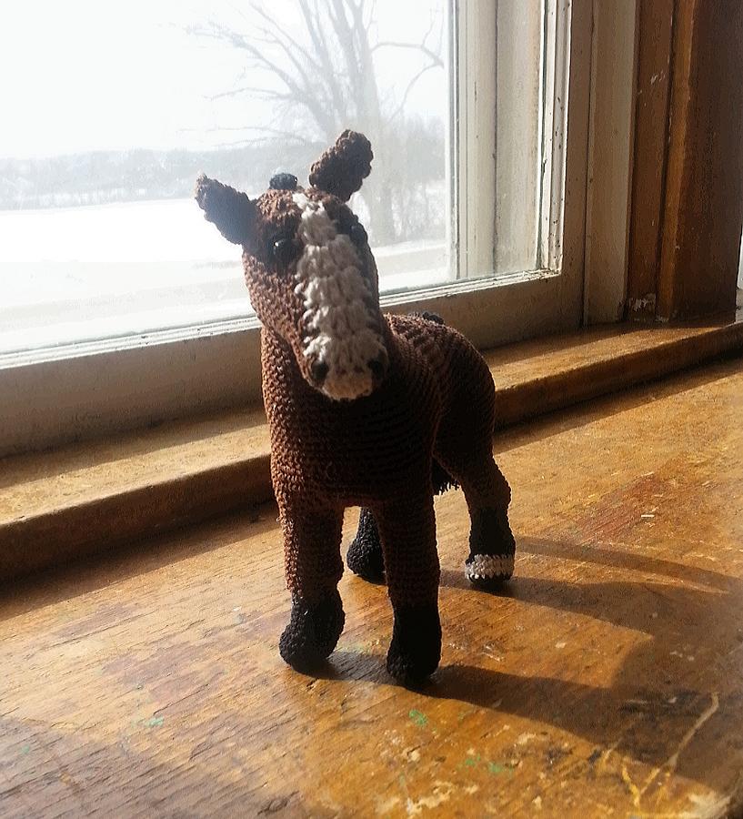 crocheted Horse