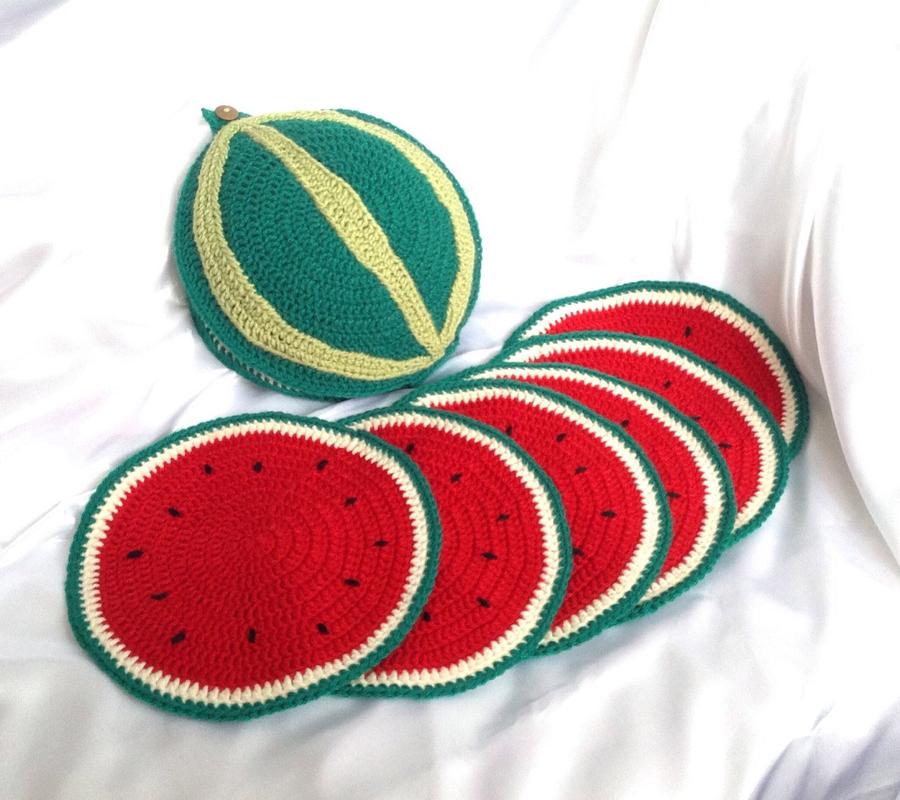 Sliced Watermelon Placemat Set