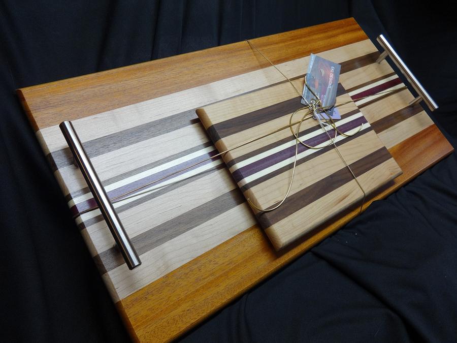 A Serving Tray with Matching Cheese Board