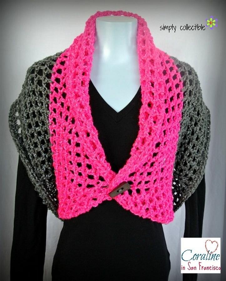 Free pattern - Coraline in San Francisco cowl wrap