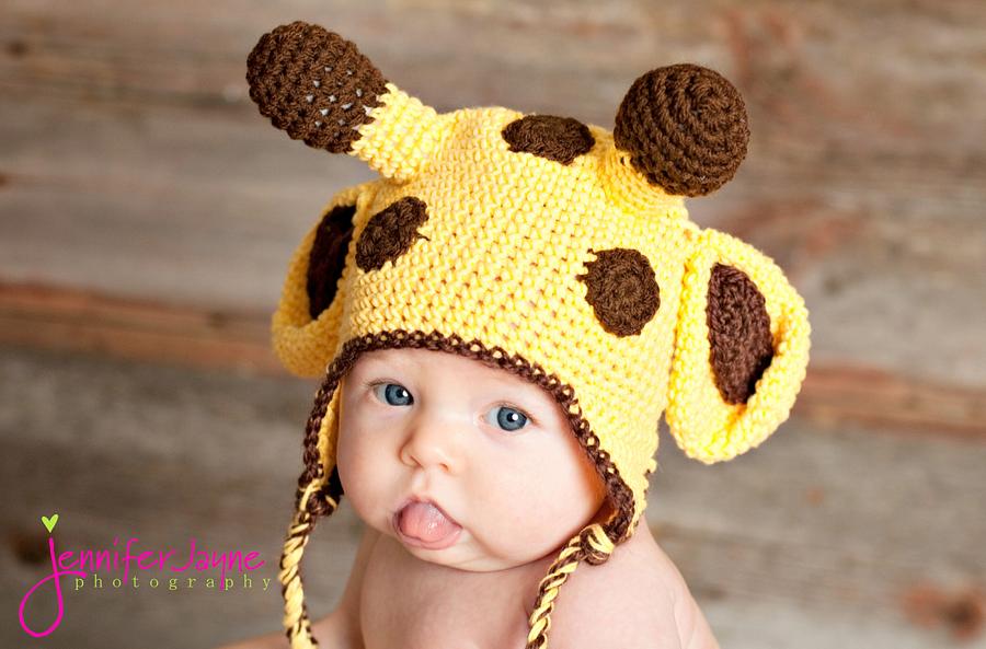 Giraffe hat free pattern