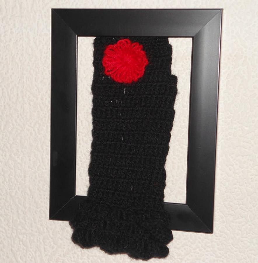 Crochet Black Fingerless, Black Crochet Gloves, Woman Fashion Accessories, Gift Gloves