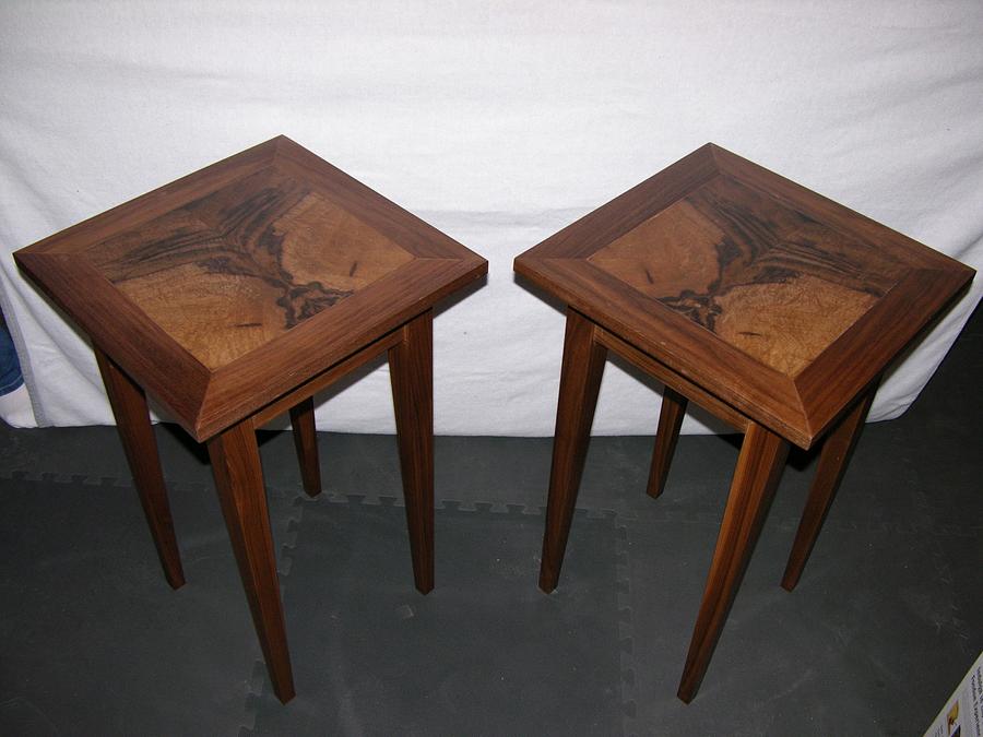 Book Matched end tables