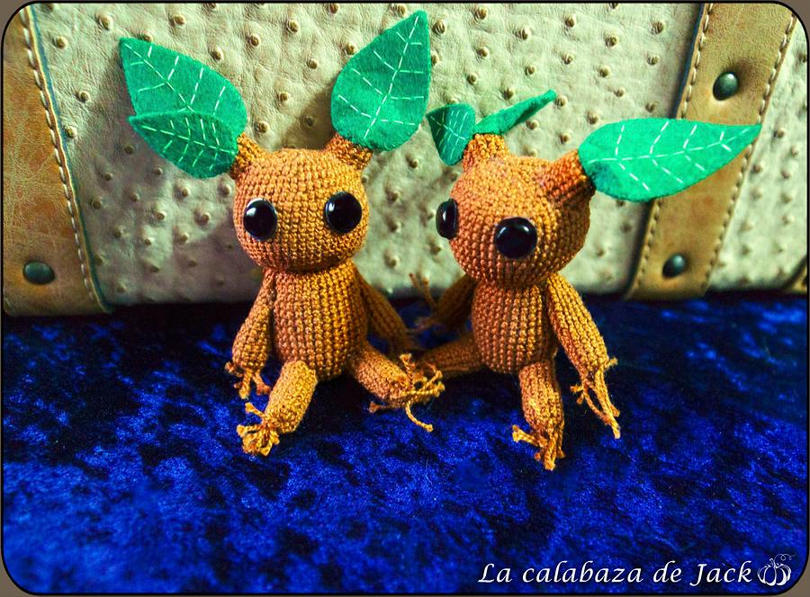 Mandrake Amigurumi - Harry Potter - La Calabaza de Jack