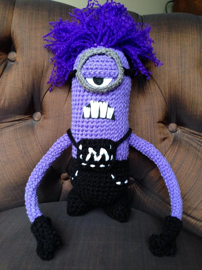 Purple minion from Despicable Me 2