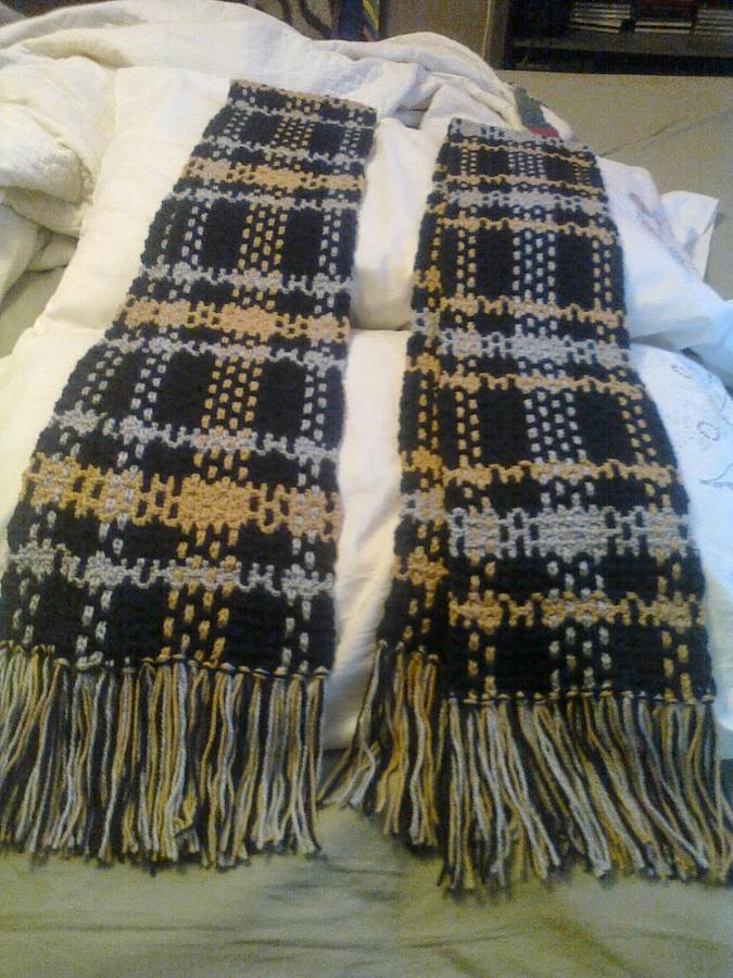 Crochet Plaid Scarves