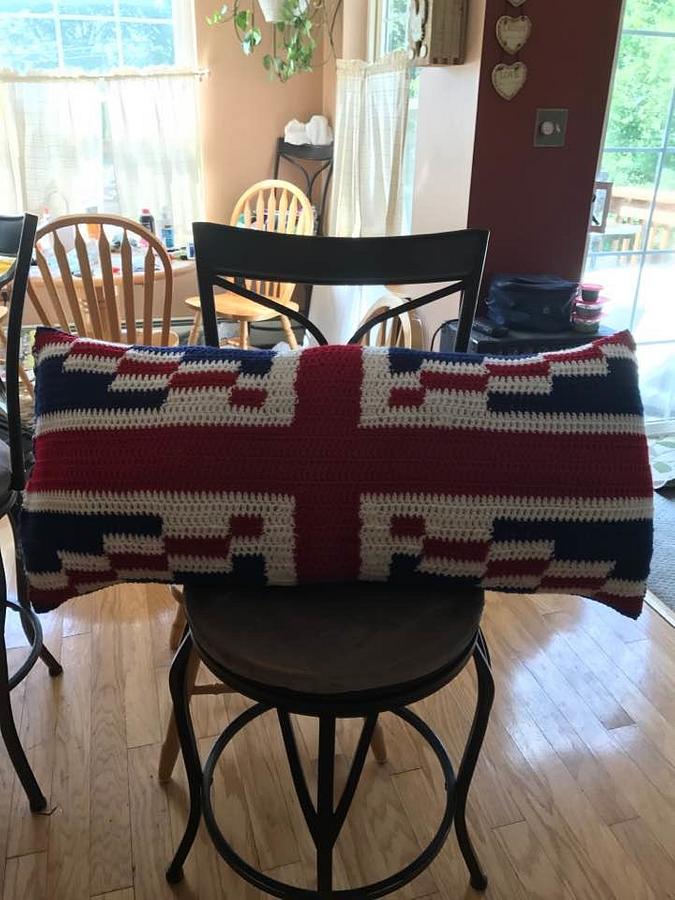 England Flag Pillow