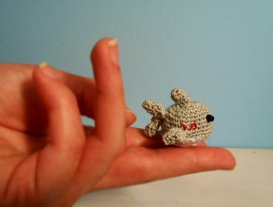 Tiny Crocheted Shark