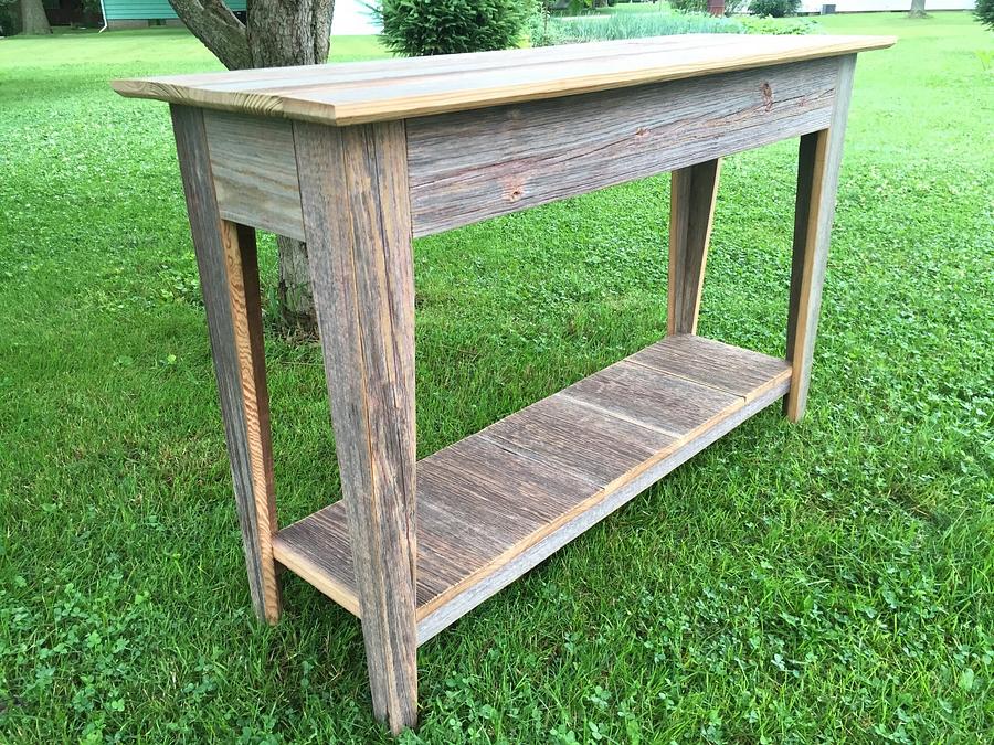Entryway Table - Reclaimed Barn Wood