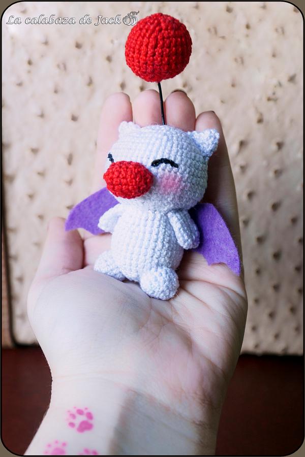 Moogle Amigurumi - Final Fantasy - La Calabaza de Jack