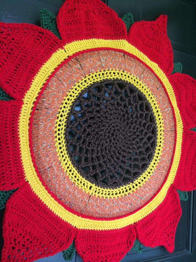 Red Sunflower Wreath