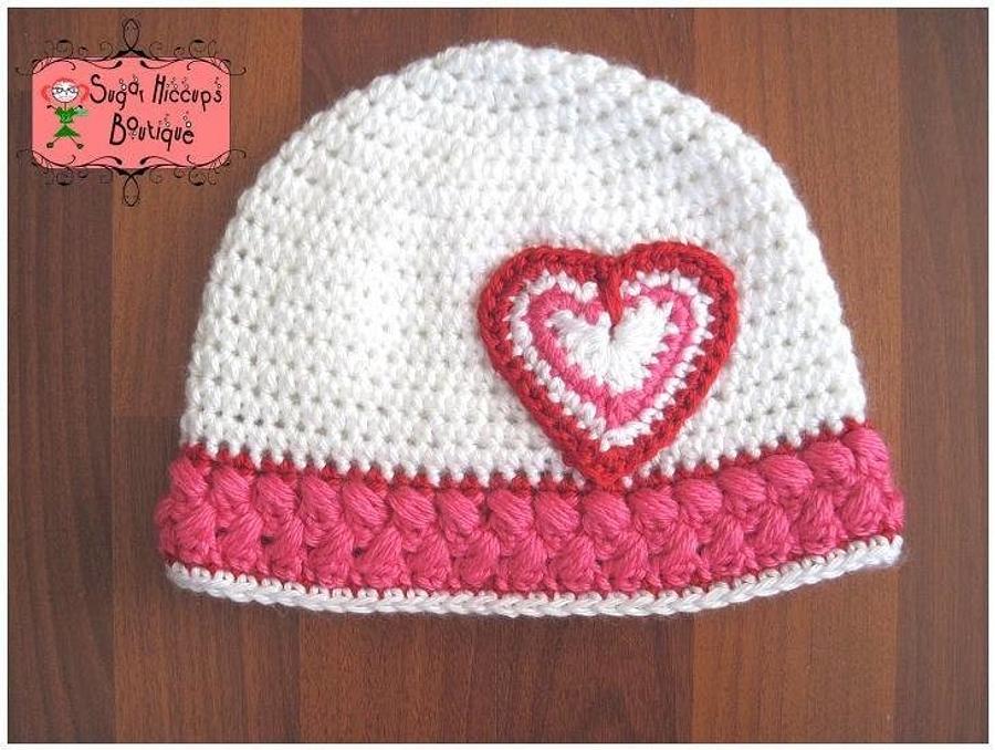 Hearts of Love Crochet Hat and Sweater