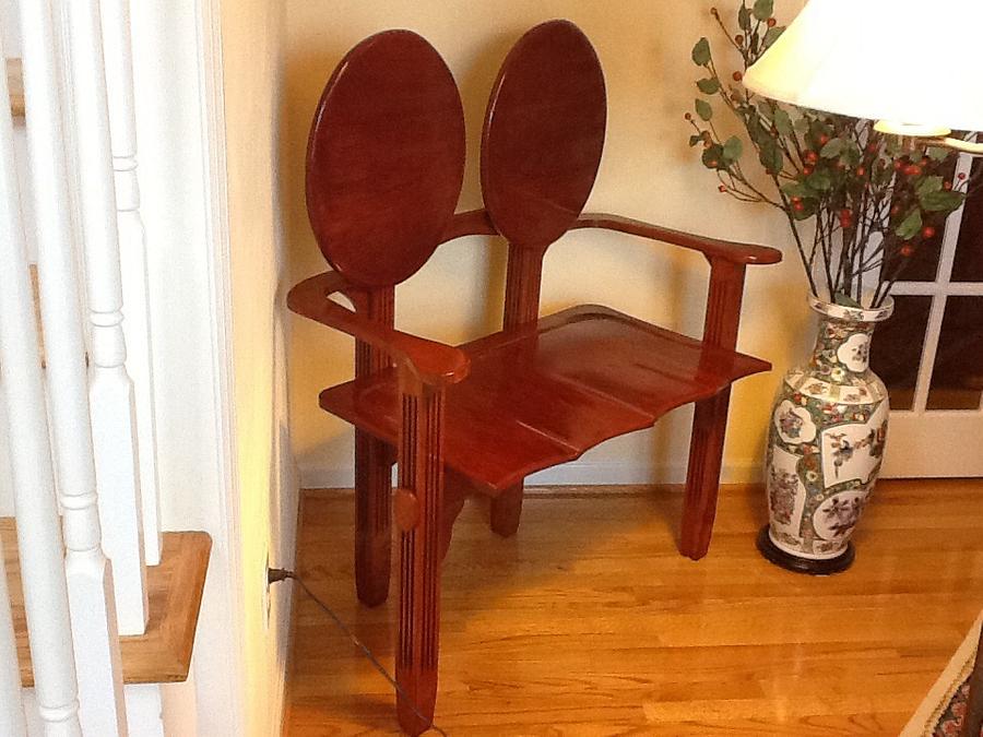Cherry love seat, cherry and oak desk,cherry desk and chair, chair,and secretary