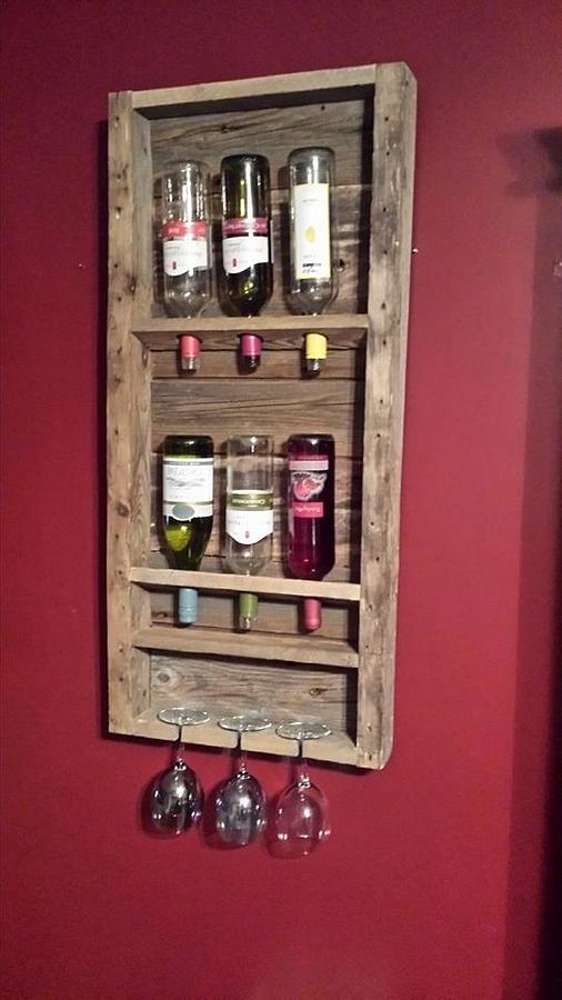 Barn Wood Wine Rack
