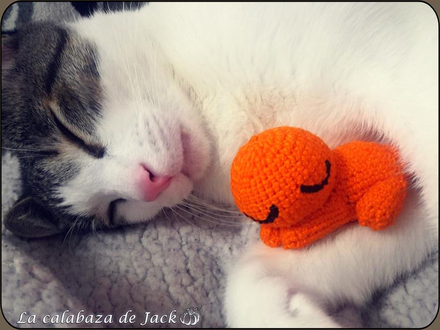 Sleepy Charmander Amigurumi - Pokemon - La Calabaza de Jack