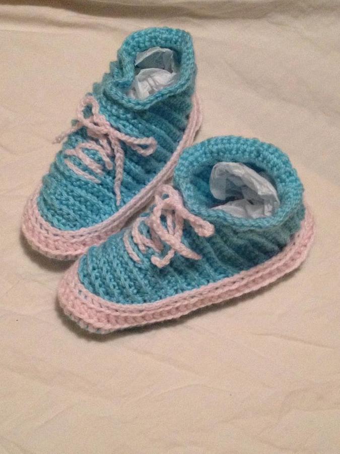 Crocheted Sneaker Slippers