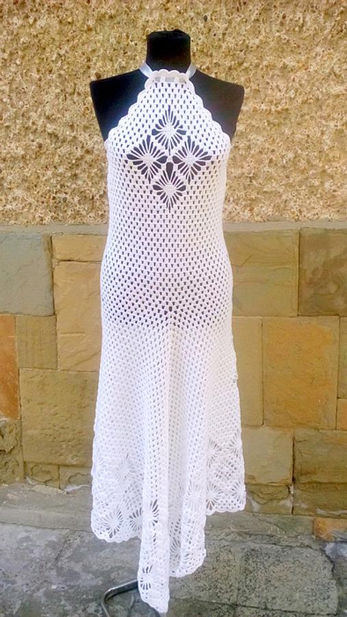 Wedding Dress, Bohemian Clothing, Bridal Crochet Dress, Alternative Wedding Dress