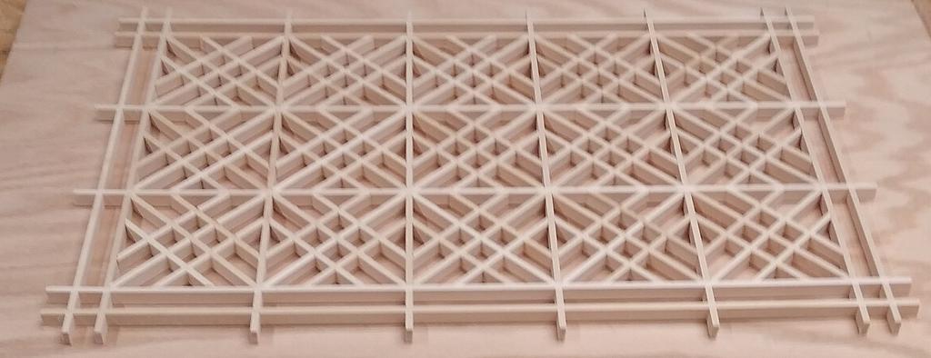 Square Dance Kumiko - Woodworking Project by Dark_Lightning