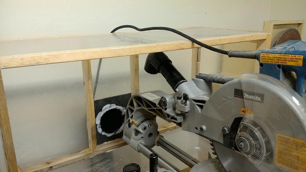 Miter Saw Hood Woodworking Project by Michael De Petro Craftisian
