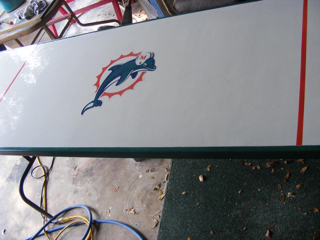 Miami Dolphins NFL Beer Pong Table