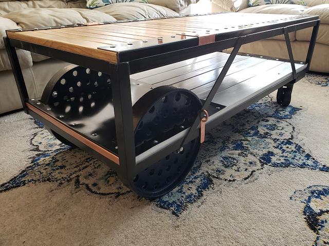 Industrial Steampunk Coffee Table 