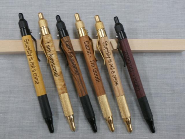 Laser Engraved Pens - Woodworking Project by 987Ron - Craftisian