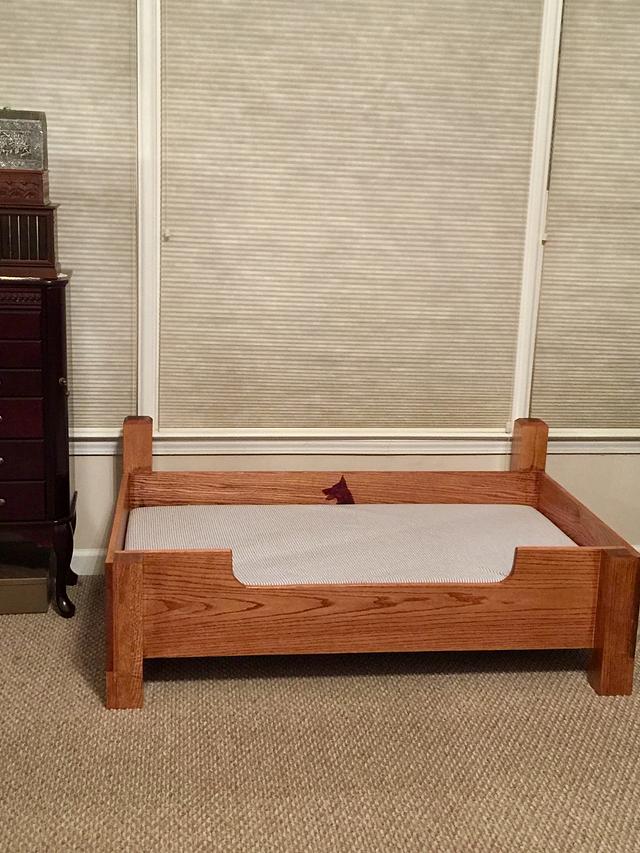 Walnut Dog Bed Woodworking Project by James Tillman Craftisian