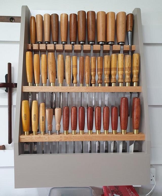 Chisel Rack Woodworking Project by Brit Craftisian