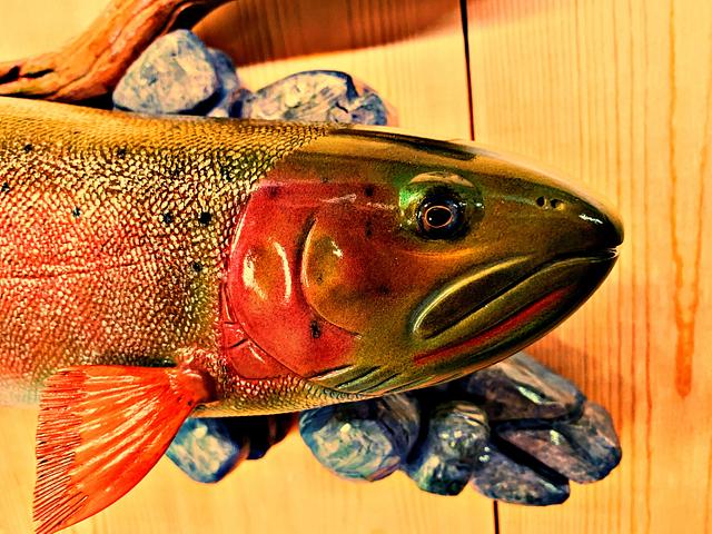 Carved Cutthroat Trout
