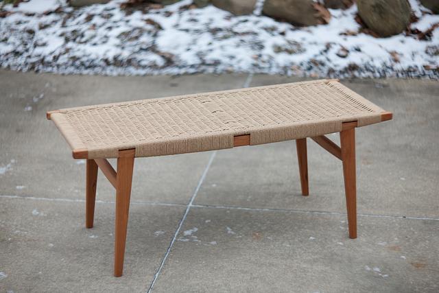 Danish Cord Bench Woodworking Project By Ross Leidy Craftisian