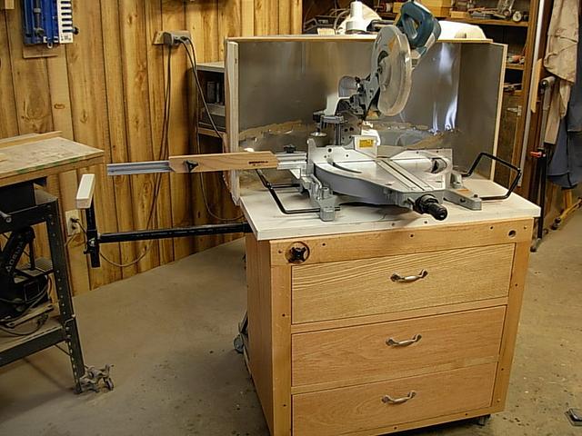 Miter Saw Cabinet and Dust Catcher - Woodworking Project by Jim Jakosh ...