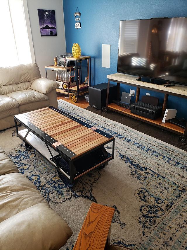 Industrial Steampunk Coffee Table 
