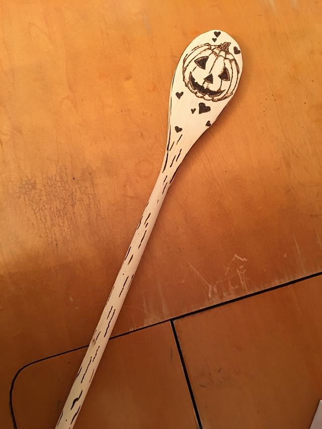 Halloween Pumpkin Spoon - Woodworking Project by CharleeAnn - Craftisian