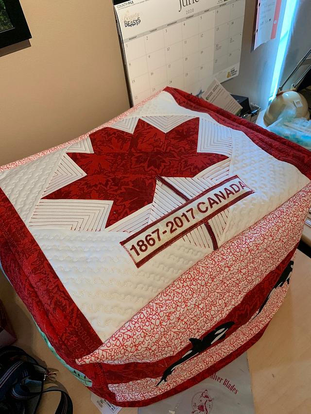 Canada Day Quilting