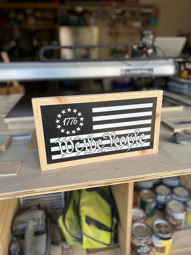 We The People Flag - Woodworking Project By Shiro Campos - Craftisian