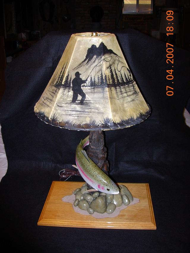 Rainbow Trout Desk Lamp Woodworking Project By Danny Cowan Craftisian 