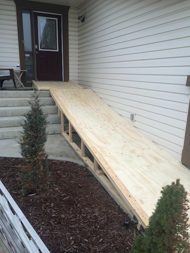 Wheelchair ramp - Woodworking Project by MaggiesDad - Craftisian