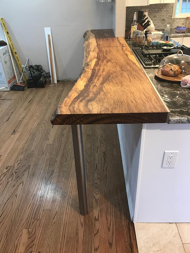Live edge bar by Indistressed Craftisian
