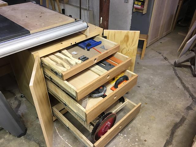 Tablesaw Accessories Cart