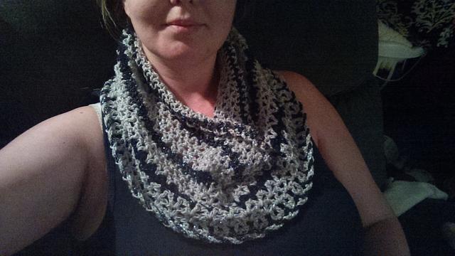 Aunt Margie's shimmery cowl