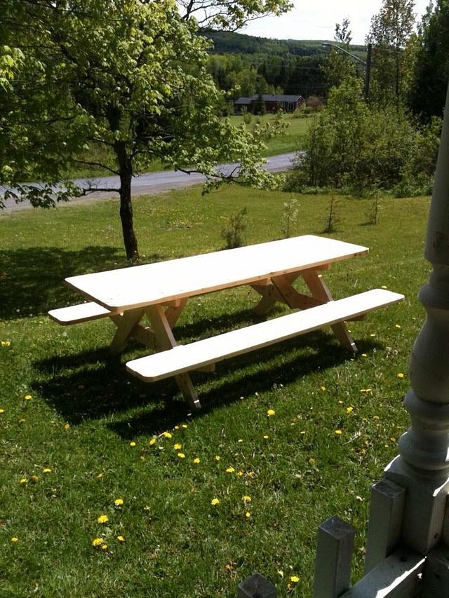 A Frame picnic table Woodworking Project by meow Craftisian