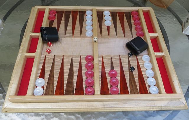 Table Top Backgammon Board